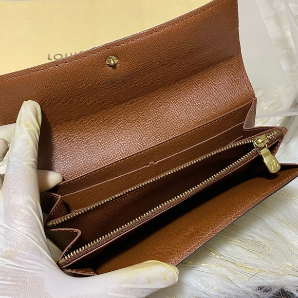 Portefeiulle Sarah Long Bifold Wallet With duster - Picture 12 of 16